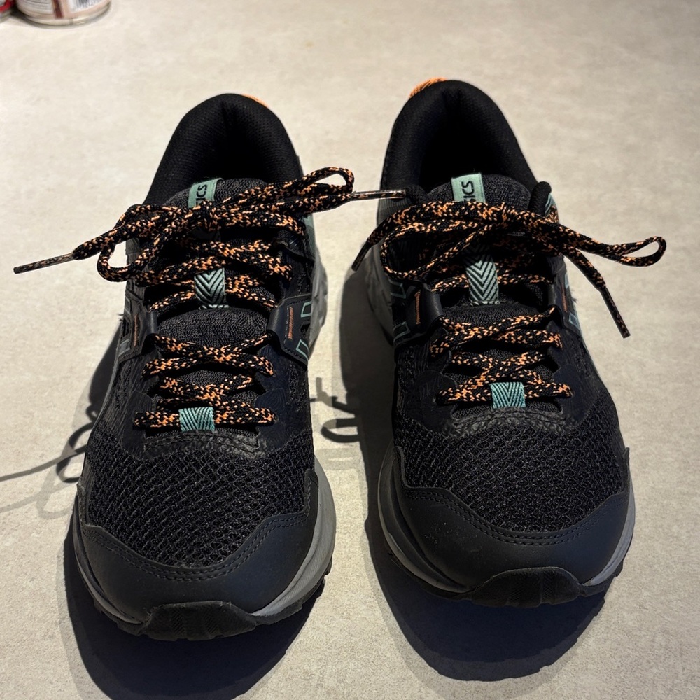 Asics Dark gray and Orange Athletic Shoes